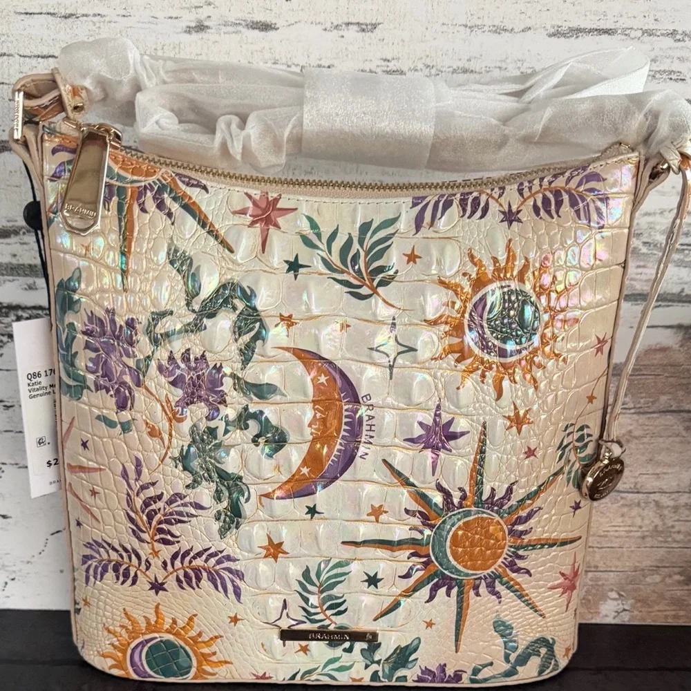 Brahmin Katie vitality crossbody NWT moon stars Sun price firm - Picture 7 of 10